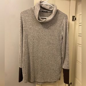 Pink Clover Turtleneck Sweater